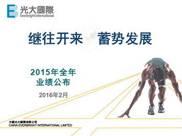 2015年全年业绩公布